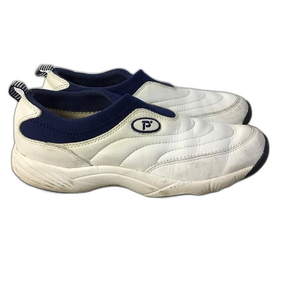 Propet Leather Shock Absorber Walking Shoes White Size 8 - Picture 2 of 8